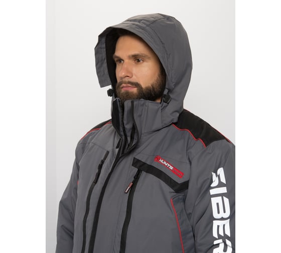 Костюм зимний Huntsman Siberia ткань Breathable, цвет Серый/Черный, НФ-000000702/48-50/170-176
