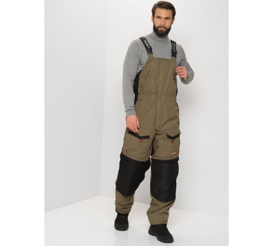 Костюм зимний Huntsman Siberia ткань Breathable, цвет Хаки/Черный, НФ-000000709/56-58/182-188