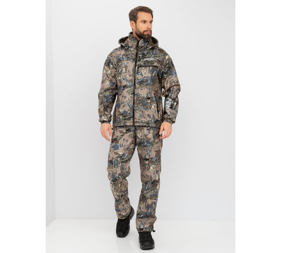 Костюм демисезонный Huntsman Никс-Люкс ткань Alova Windblock цвет Лабиринт, НФ-000003779/56-58/170-176
