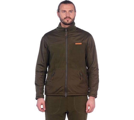 Костюм демисезонный Huntsman Пикник-ЛЮКС ткань Флис цвет Хаки, НФ-000000578/56-58/182-188