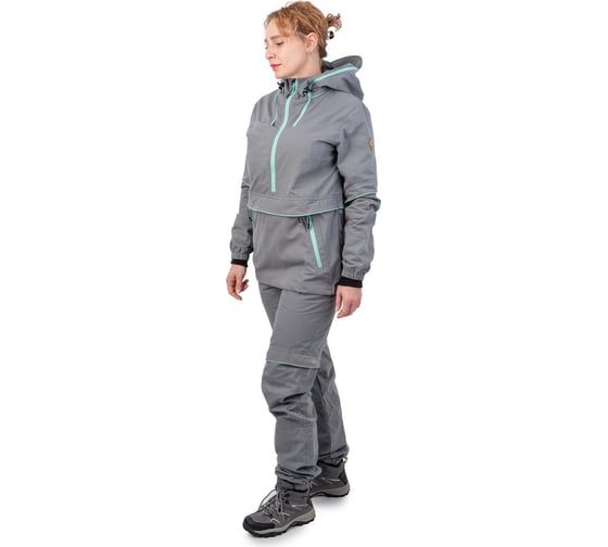 Женский костюм ORION ACTIVE Элит Барьер светло-серый/мята, р. 52-54, рост 170-176 4610097070525