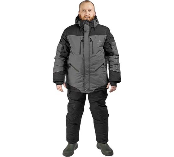 Костюм зимний мужской Fantom Force STEPWAY основа Black\отделка Grey, рост 170-176, размер 104-108 FFPW-1-03-BLGR-3-104