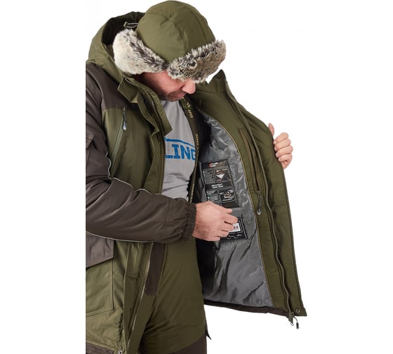 Костюм для рыбалки GRAYLING Скат зимний -35, хаки, р-р 60-62, рост 170-176 4610097089190