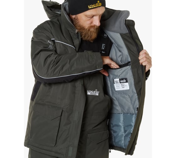 Зимний костюм NORFIN ELEMENT GRAY 04, размер XL, 439204-XL
