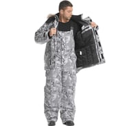 Костюм Sobol ХАНТЕР утеплённый, волки (серый) (88-92, 170-176), Кос 463/88/170