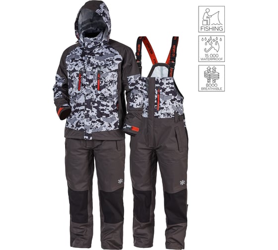 Демисезонный костюм NORFIN PRO DRY 3 CAMO 06 р. XXXL 514506-XXXL 1