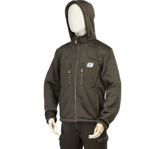 Куртка DrakeBrake (ветровка на флисе) из текст.мат-в Brown/коричн 100 пэ, р.52(XL),рост 172-183 22D-SDG-J02XL