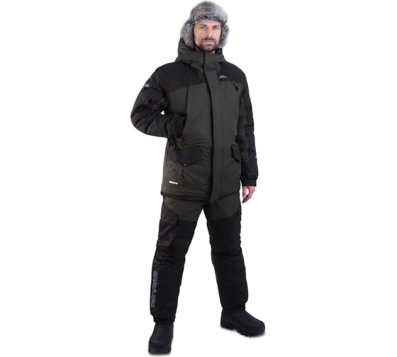 Костюм для рыбалки Grayling Скат V2 зимний -45, хаки, р-р 68-70 рост 182-188 4660335516667