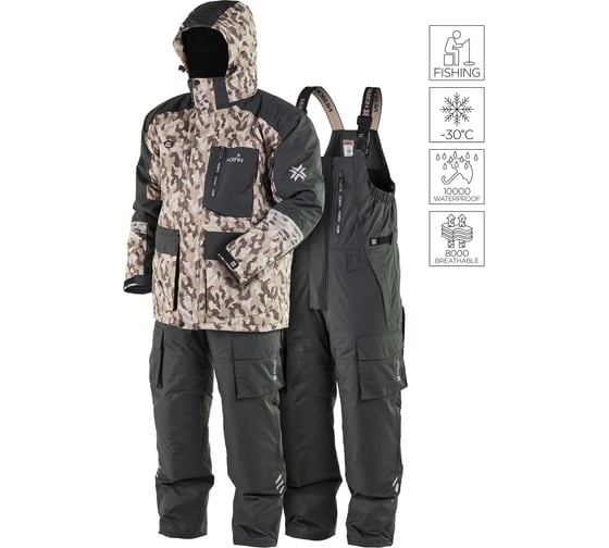 Костюм зимний NORFIN Norfin TORNADO PRO DESERT LE 01 р.S 409901-S 1