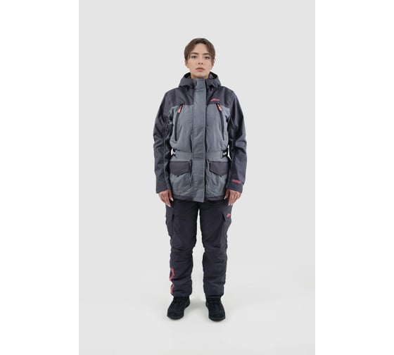 Онега костюм женский, демисезонный GRAYLING темно-серый-серый, р-р 48-50 рост 158-164 4660335548880 1