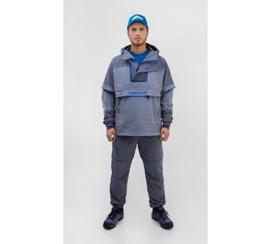 Костюм ПЭ для рыбалки GRAYLING Тобол темно-серый-серый_р-р 48-50 рост 182-188 4660335538331 1