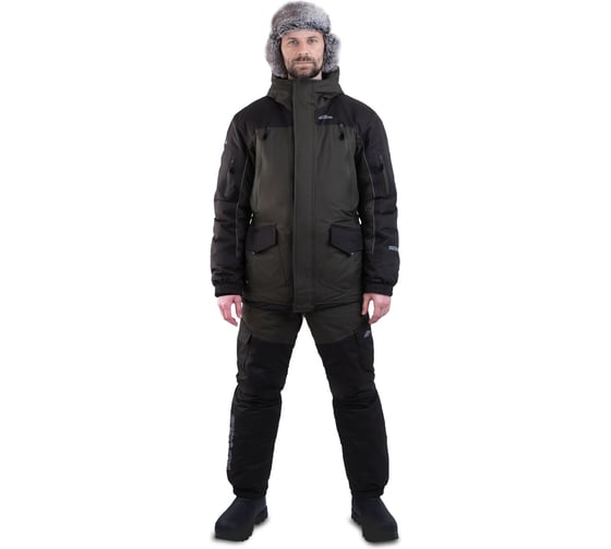 Костюм для рыбалки GRAYLING Скат V2 зимний -45, хаки_р-р 56-58 рост 182-188 4660335516629 1