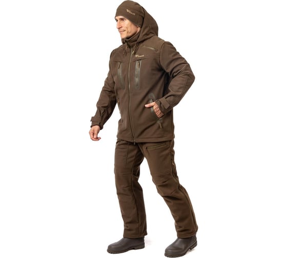 Костюм Pride Wolf Вольф, Hunt-Shell, коричневый, р-р 48-50 рост 182-188 4610097031168