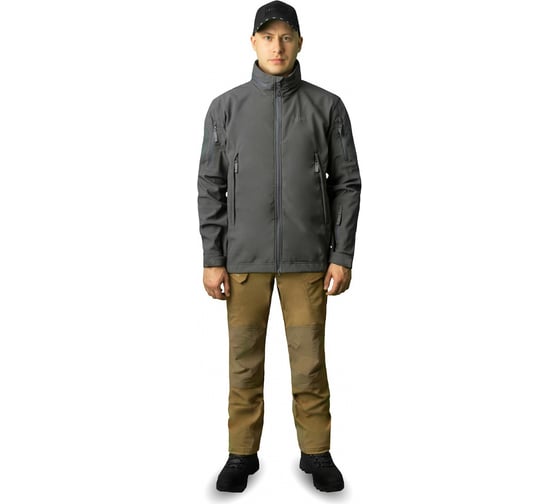 Куртка 7.62 Phantom серая, Софт-шелл, р. 60-62/3XL, рост 170-176 4610097048357
