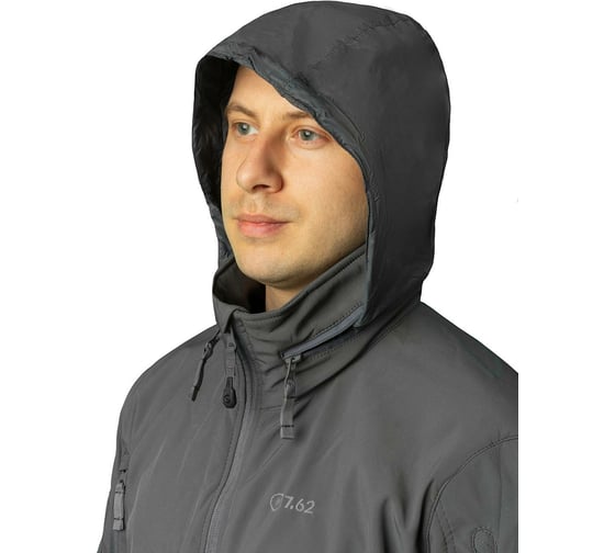 Куртка 7.62 Phantom серая, Софт-шелл, р. 60-62/3XL, рост 170-176 4610097048357