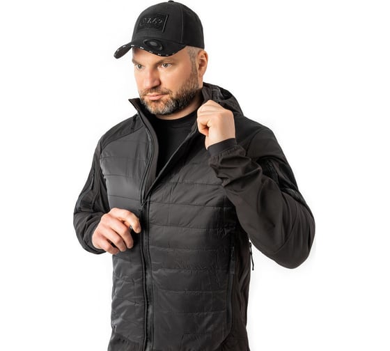 Куртка 7.62 Bastion черная, Софт-шелл, р. 56-58/XXL, рост 170-176 4610097049521