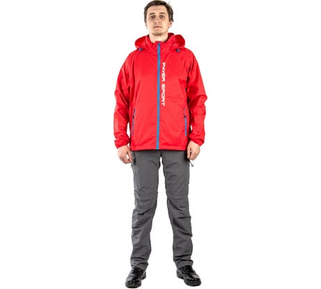Влагозащитная ветровка Payer Фокс красная, нейлон, р. 52-54, рост 182-188 4610097044298
