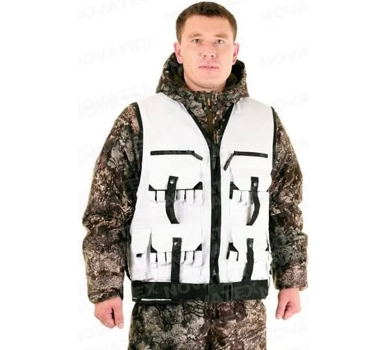 Жилет PAYER Хантер хлопок, белый, р. 52-56 4630072310798 1