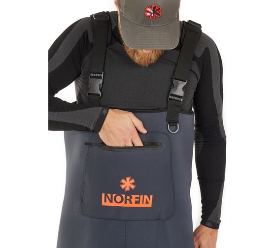 Забродный полукомбинезон с сапогами Norfin SHADOW NEOPRENE BOOTFOOT р.43-M 83500-43-M