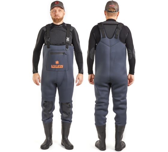 Забродный полукомбинезон с сапогами Norfin SHADOW NEOPRENE BOOTFOOT р.44-XL 83500-44-XL