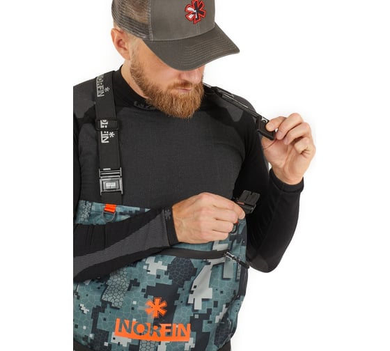 Забродный полукомбинезон с сапогами Norfin PILOT CAMO BOOTFOOT р.45-XL-S 83400-45-XL-S