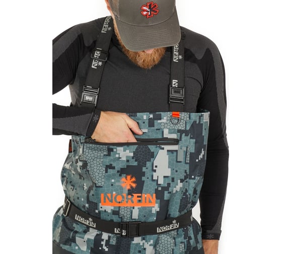 Забродный полукомбинезон с сапогами Norfin PILOT CAMO BOOTFOOT р.45-XL-S 83400-45-XL-S