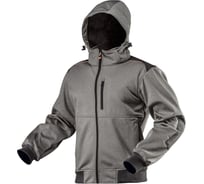Блуза softshell с отстегивающимся капюшоном NEO Tools усиленная, размер L 81-551-L