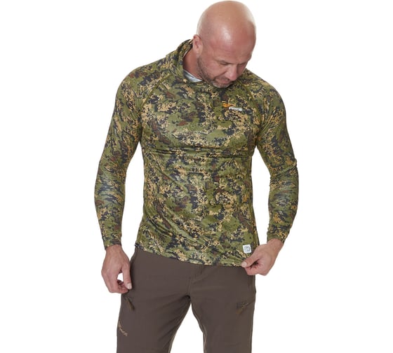 Лонгслив с капюшоном Pride Ocelot/Оцелот зеленый лес PRLSH-01GFST размер XL 4610097035005