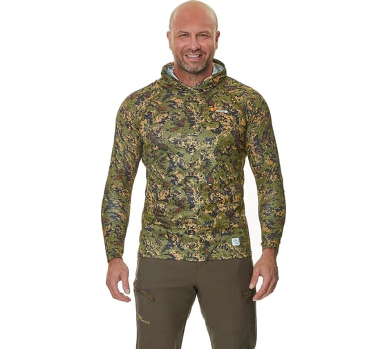 Лонгслив с капюшоном Pride Ocelot/Оцелот зеленый лес PRLSH-01GFST размер L 4610097034978