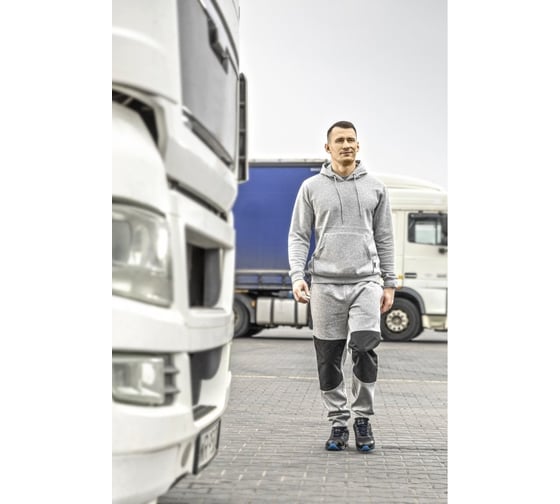 Толстовка HOEGERT TECHNIK NIERS серая 3XL (58) HT5K379-3XL