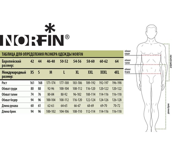 Флисовый костюм NORFIN ALPINE 2 01 р.S 360101-S