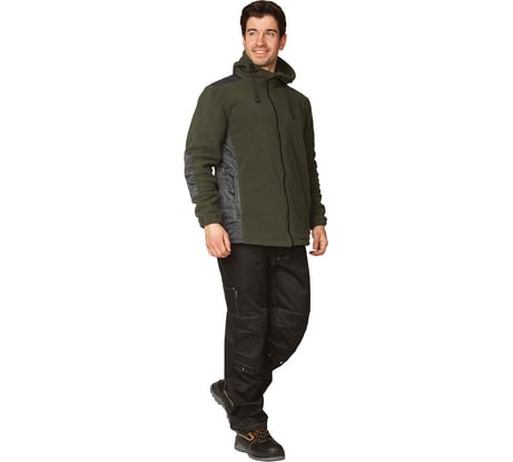 Флисовая куртка Прабо Кеми с капюшоном, хаки, р-р 56-58/182-188 40149