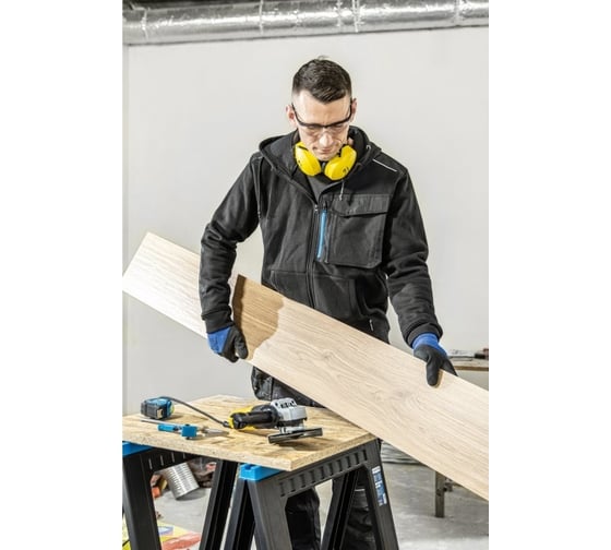 Толстовка черная HOEGERT TECHNIK THEO S (48) HT5K903-S