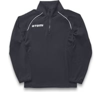 Толстовка тренировочная ATEMI AJKT-003JSS23-BLK с короткой молнией, цвет черный, размер 140 00-00009555-140