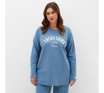 Джемпер (свитшот) женский MIST Cozy style синий, размер 54 9953112