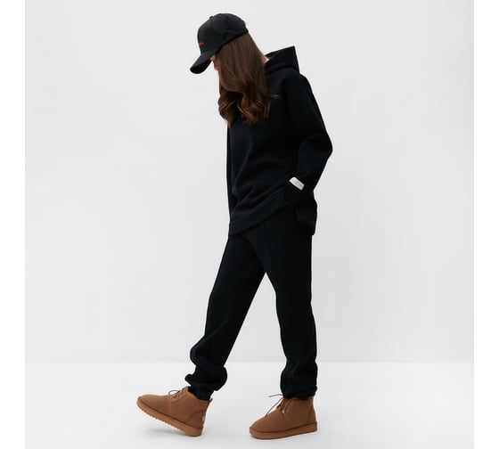 Джемпер (худи) женский MIST Cozy style черный, размер 58 9953129