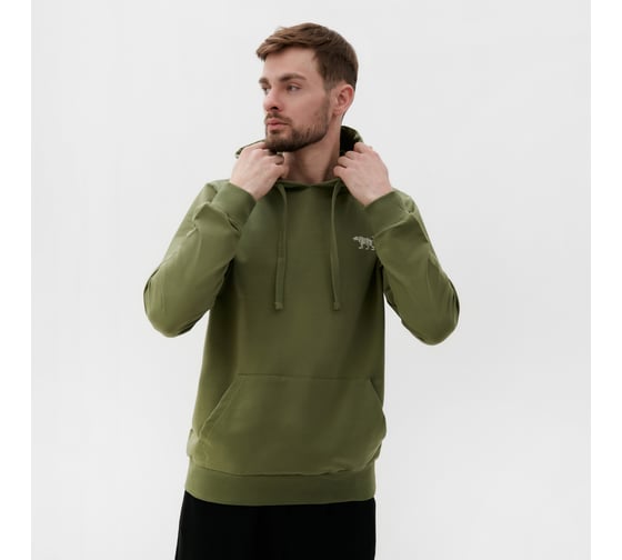 Толстовка мужская с капюшоном MIST Men's casual размер 48, зеленый 10197634 1