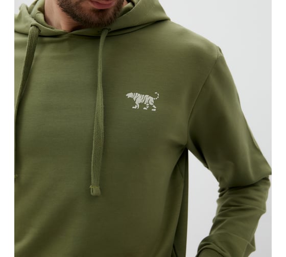 Толстовка мужская с капюшоном MIST Men's casual размер 54, зеленый 10197637