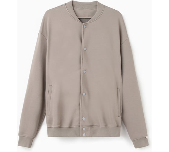 Толстовка мужская (бомбер) MIST Men's casual размер 54, серо-бежевый 9670453