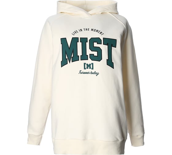 Толстовка женская с капюшоном MIST Old School размер 46, молочный 9559945
