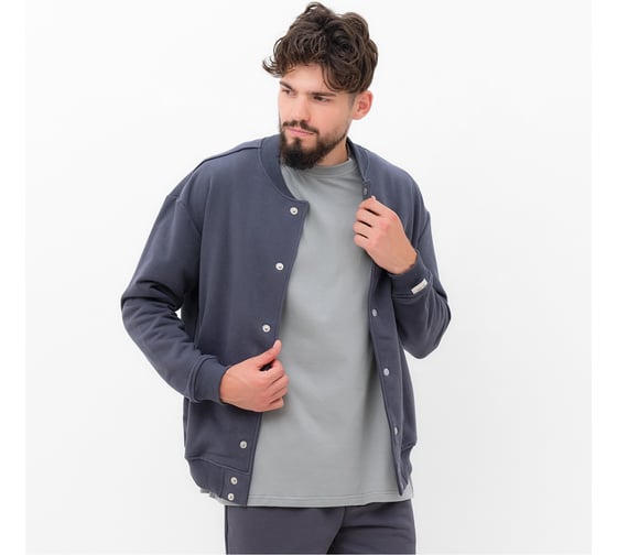 Толстовка мужская (бомбер) MIST Men's casual размер 52, графитовый 9670457 1