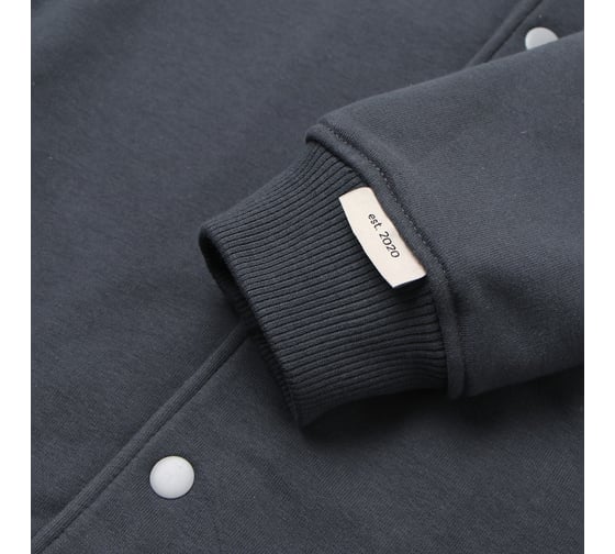 Толстовка мужская (бомбер) MIST Men's casual размер 52, графитовый 9670457