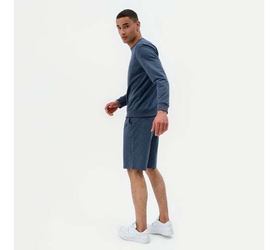 Джемпер (свитшот) мужской MINAKU Casual collection MAN цвет индиго меланж, размер 50 7452106