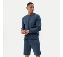 Джемпер (свитшот) мужской MINAKU Casual collection MAN цвет индиго меланж, размер 52 7452107