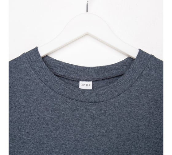 Джемпер (свитшот) мужской MINAKU Casual collection MAN цвет графит меланж, размер 56 7452114
