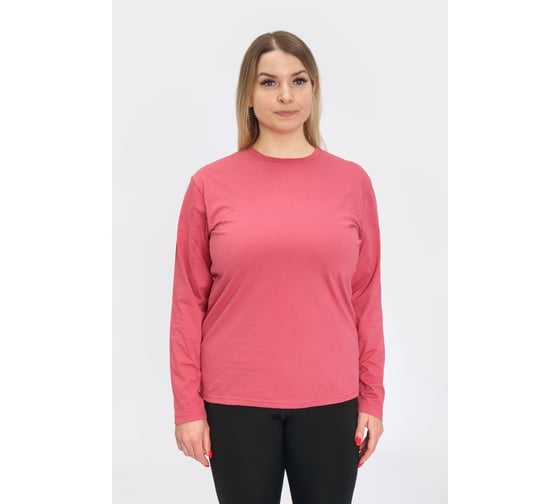 Футболка с длинным рукавом (Лонгслив) Orlov-sky 320057/9-1 пл.160 гр/м2, р-р 50-52 цв. ягода KKW 4670093485211