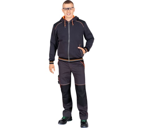 Толстовка CERVA НОКСФИЛД темно-серый/оранжевый, 56-58/182-188 31037684-5658/5