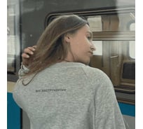 Свитшот ВИ серый, 25 5XL