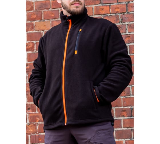 Толстовка флисовая Балтобувь HUNT с карманами черная, XXXL HT-F-XXXL
