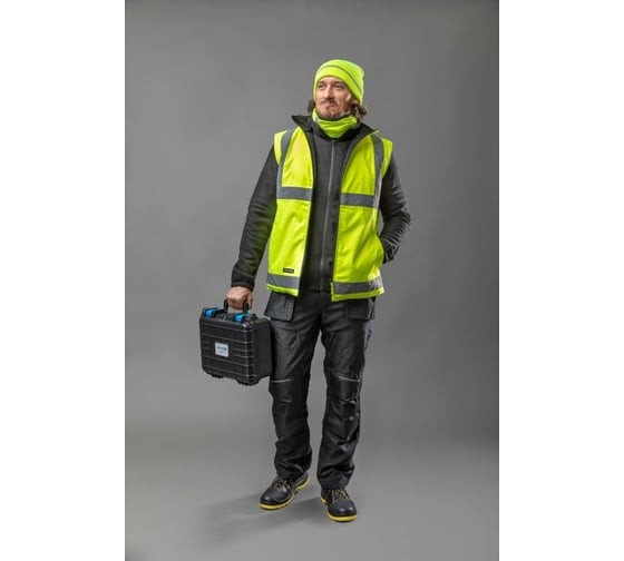 Флисовая толстовка HOEGERT TECHNIK PASADER, темно-серая, р.2XL/56 HT5K382-2XL